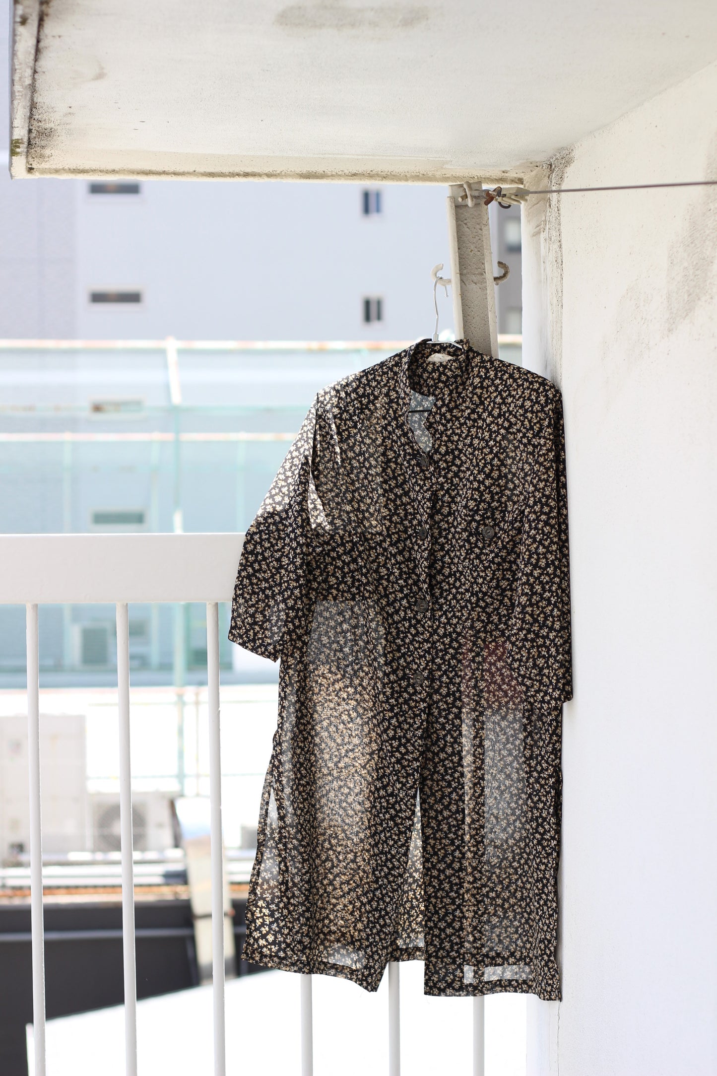 Vintage Small Flower Short Sleeve One-Piece x6点