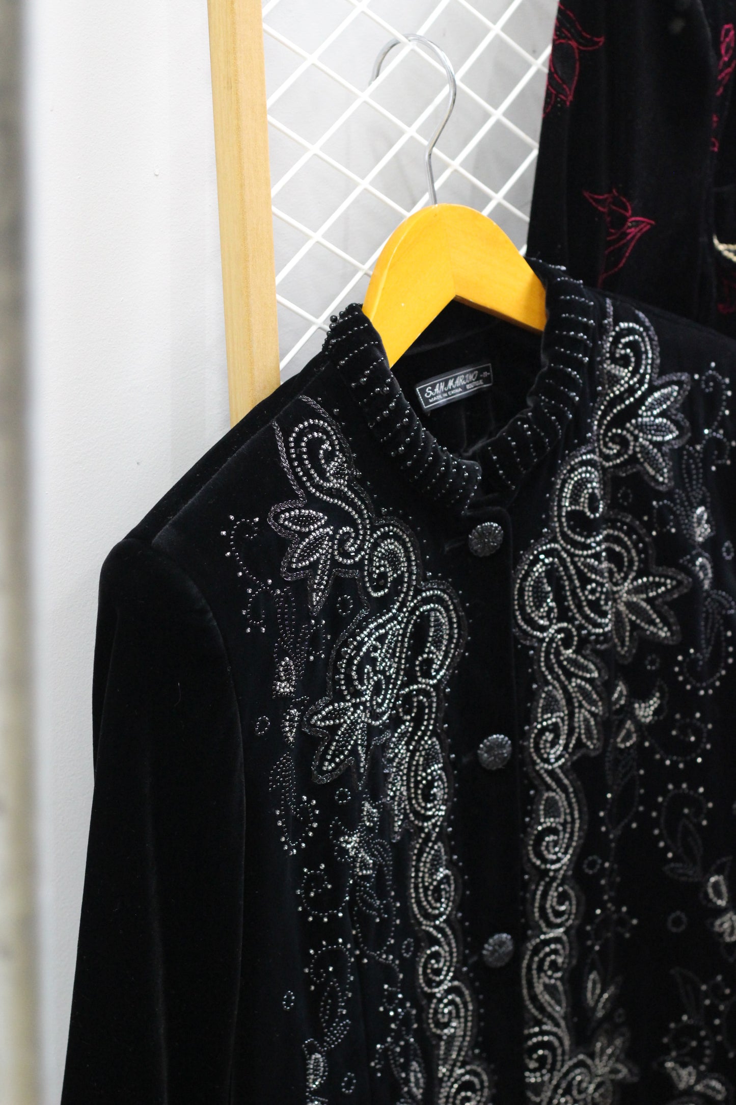 Vintage Black Velour Jacket x4点