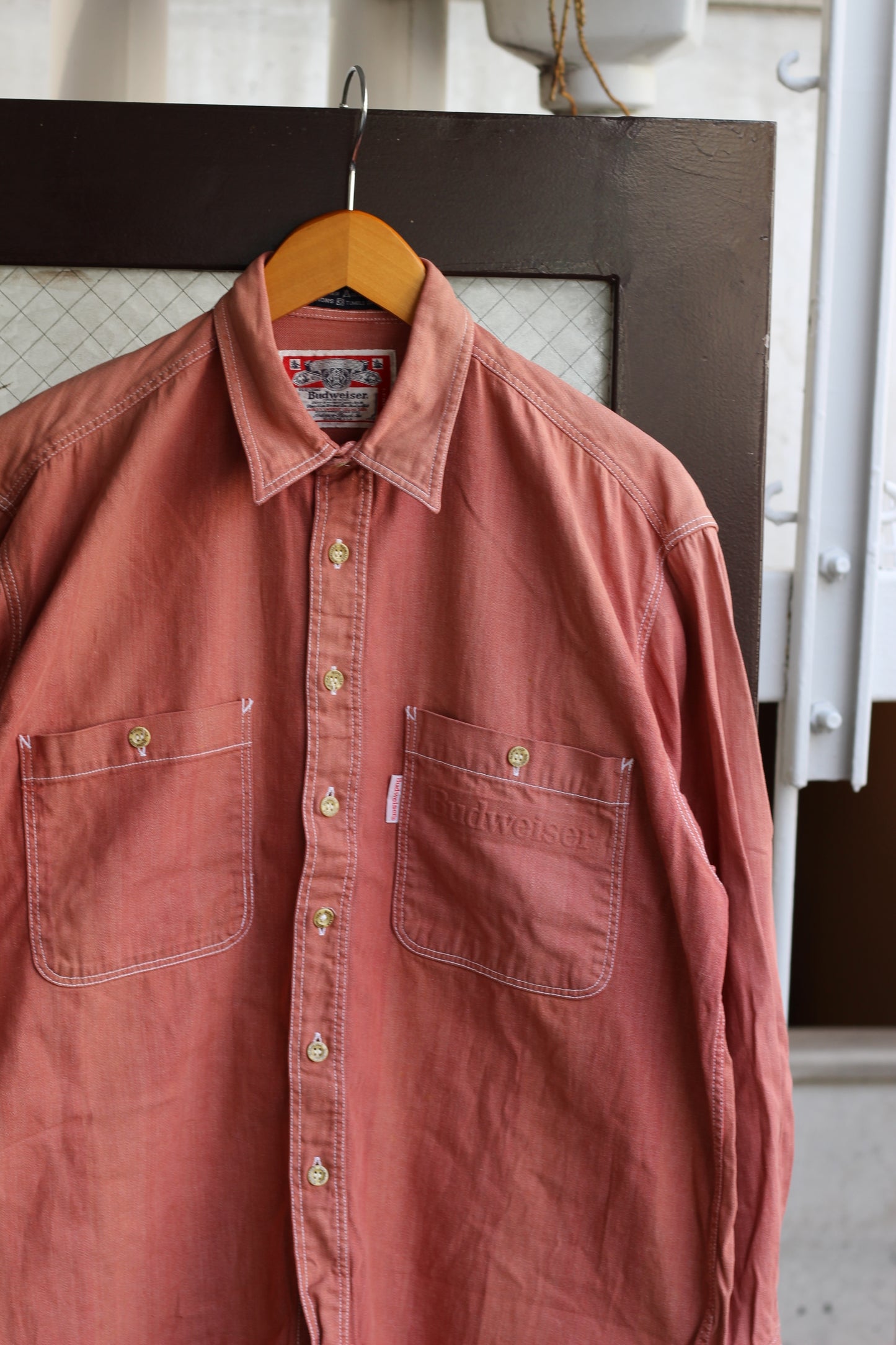 90's Made In USA & Budweiser Vintage Work Shirt set x2点