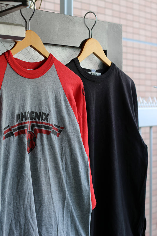 80-90's Made In USA Print Long Sleeve T-Shirt set x2点