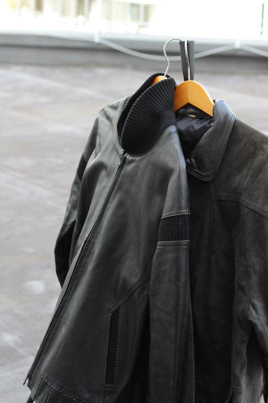 Made In Spain Men's Vintage Leather Jacket set x2点