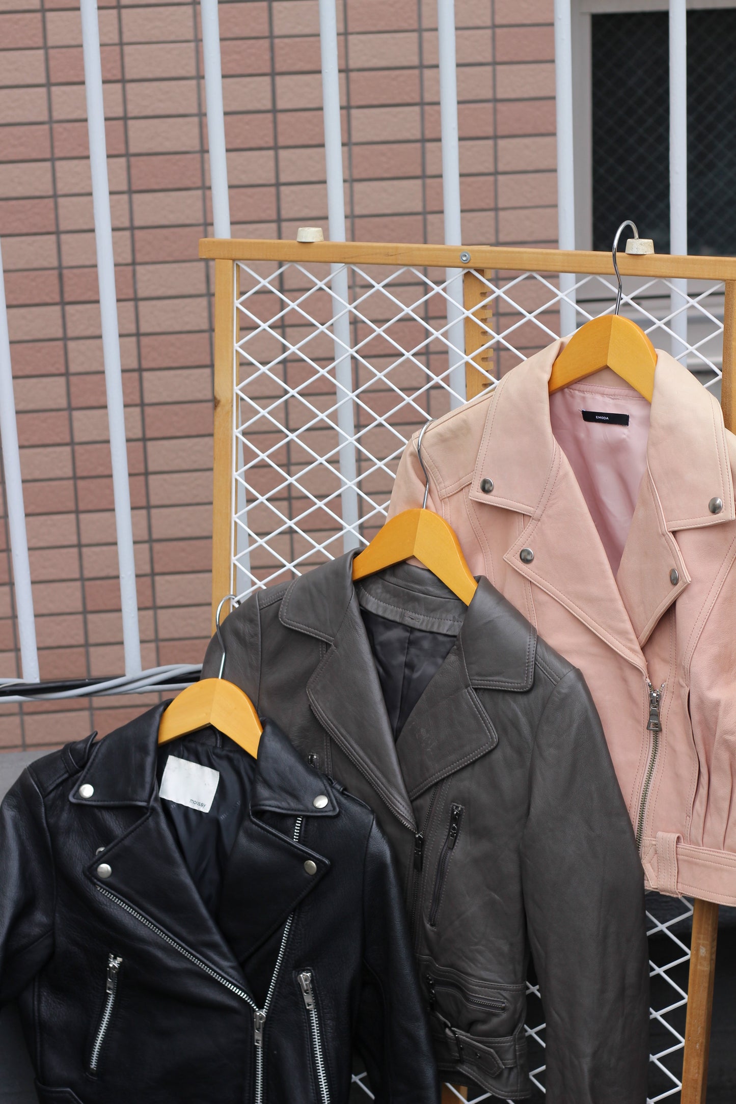 Women's Leather Riders Jacket x4点