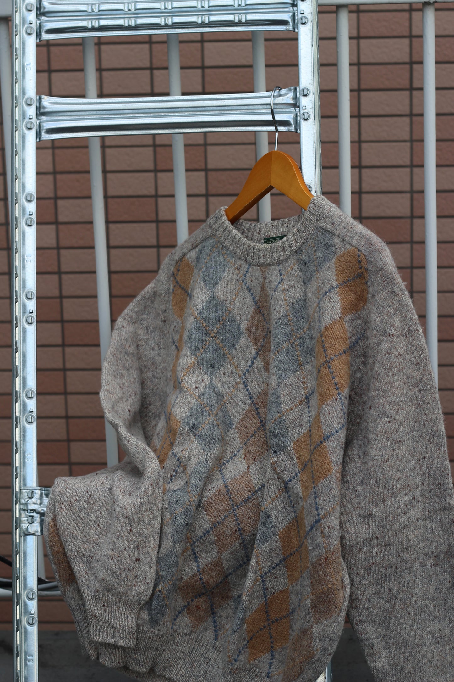 Men's Argyle Design Knitwear x3点