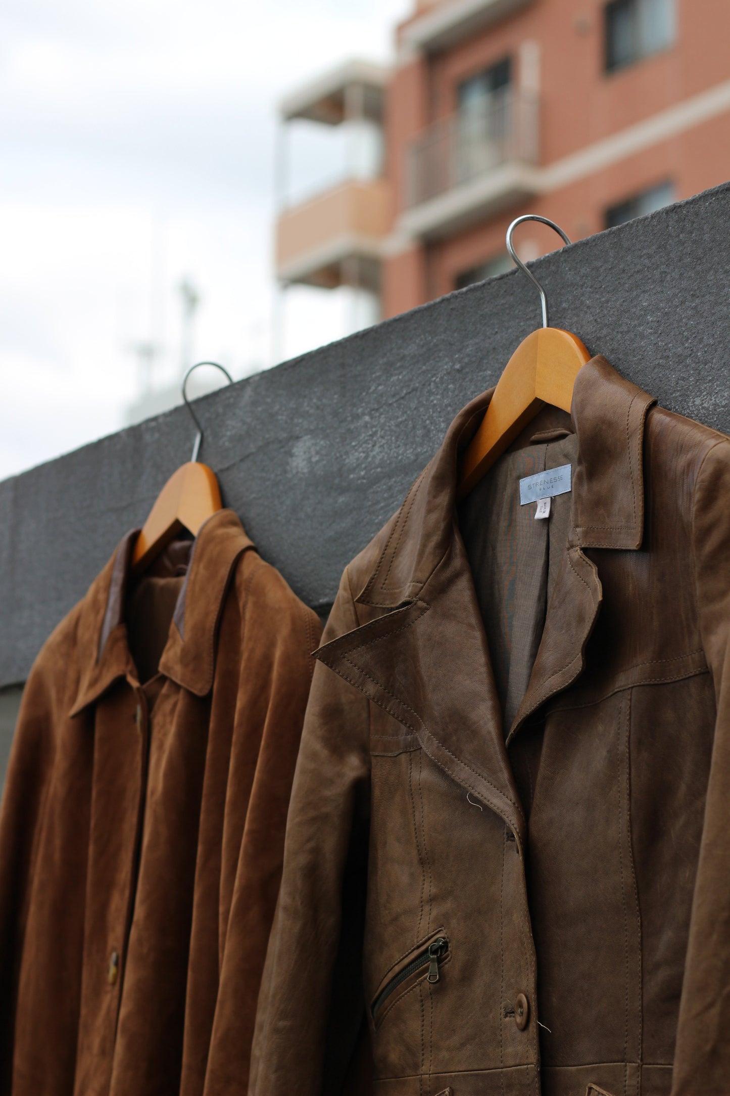 Women's Vintage Made In Italy Leather Coat x2点