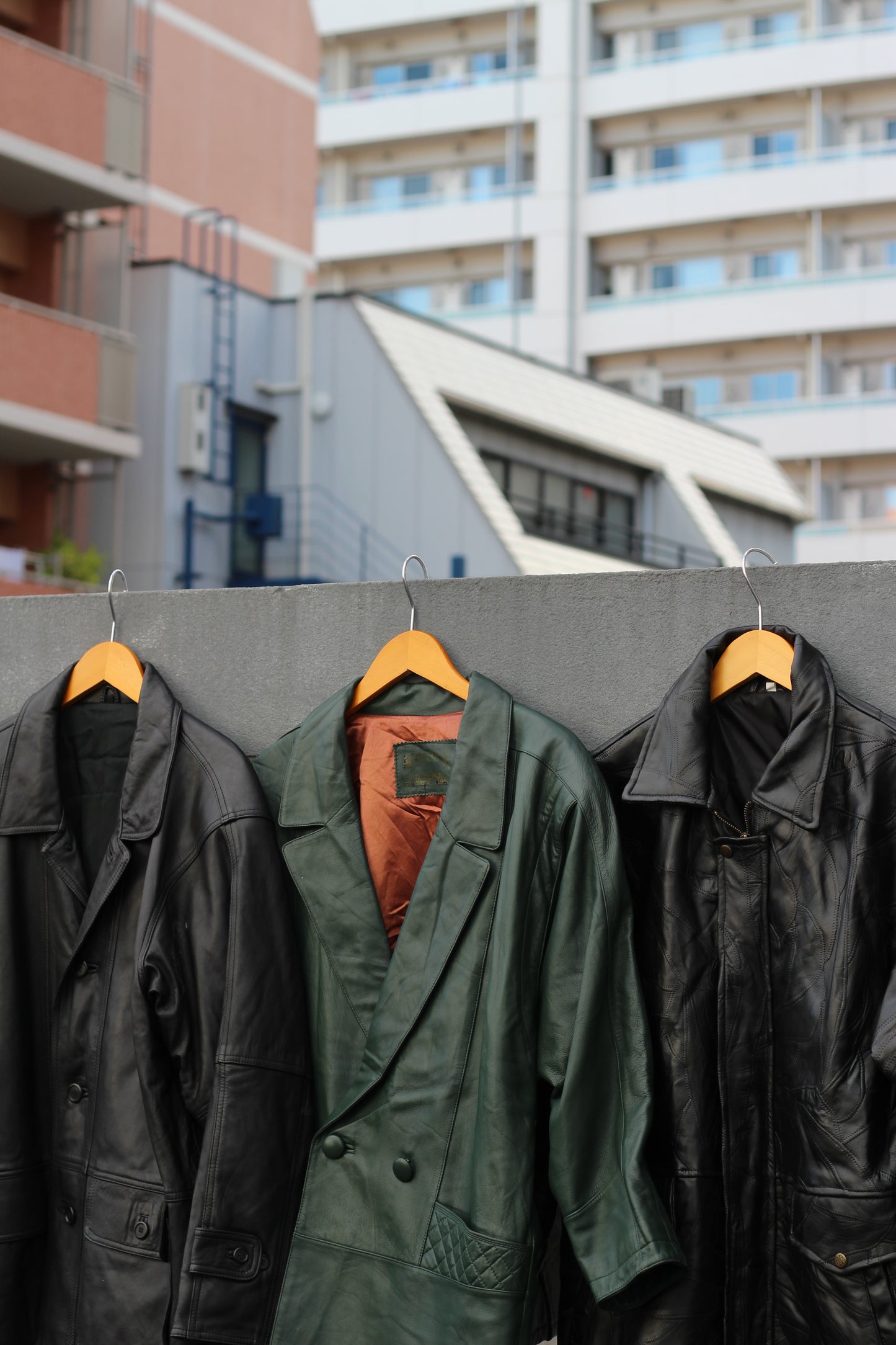 Men's Leather Jackets x3点