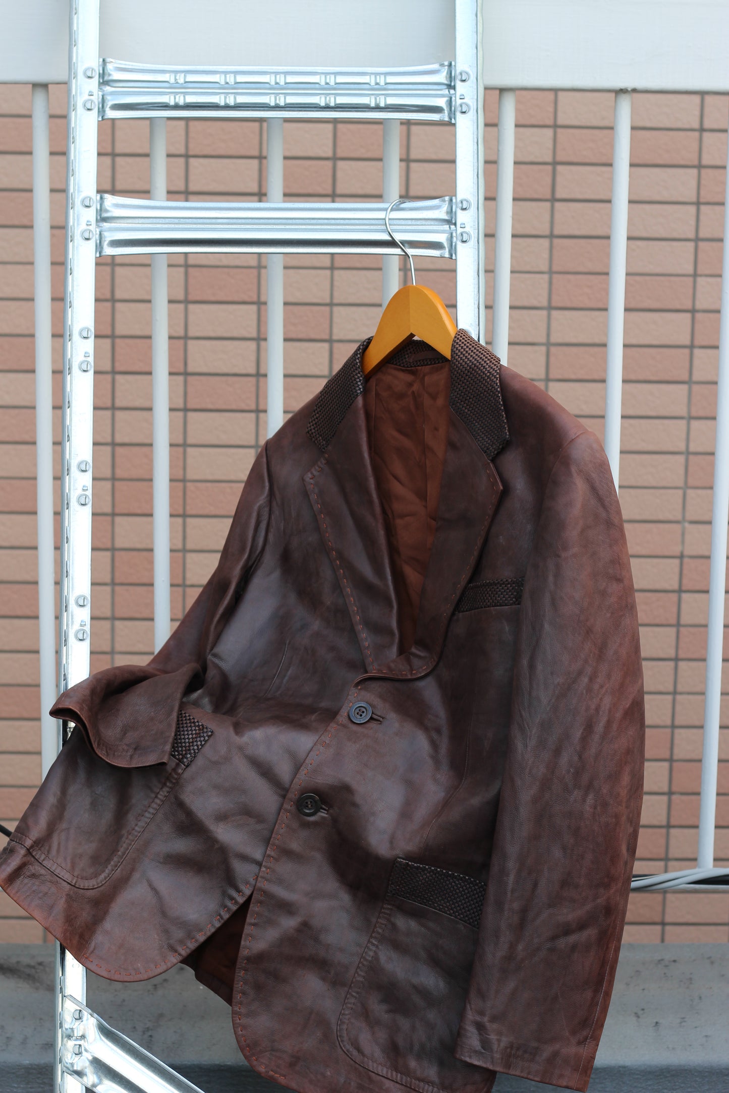 Men's Leather Tailored Jacket x3点