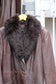 Women's Euro Vintage Leather Fur Coat x3点