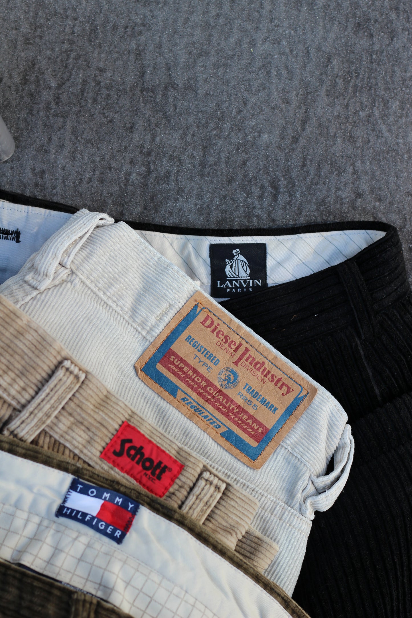 Men's brand Corduroy Wide Bottoms x5点