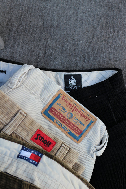 Men's brand Corduroy Wide Bottoms x5点