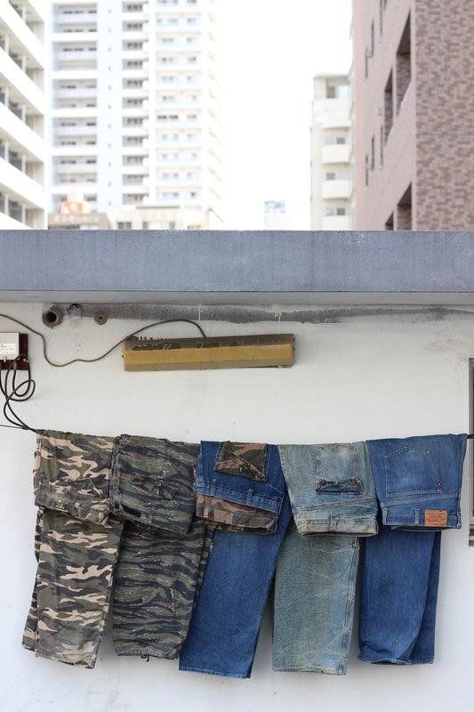 Men's Oversized Denim & Camouflage Bottoms x7点