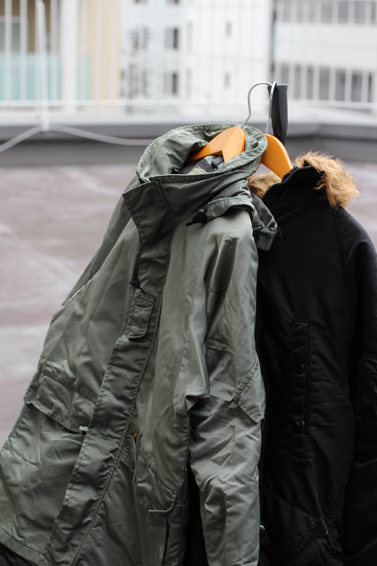 90's Made In USA Ecwcs Gen2 Nylon Parka & N-3B Flight Jacket set x2点