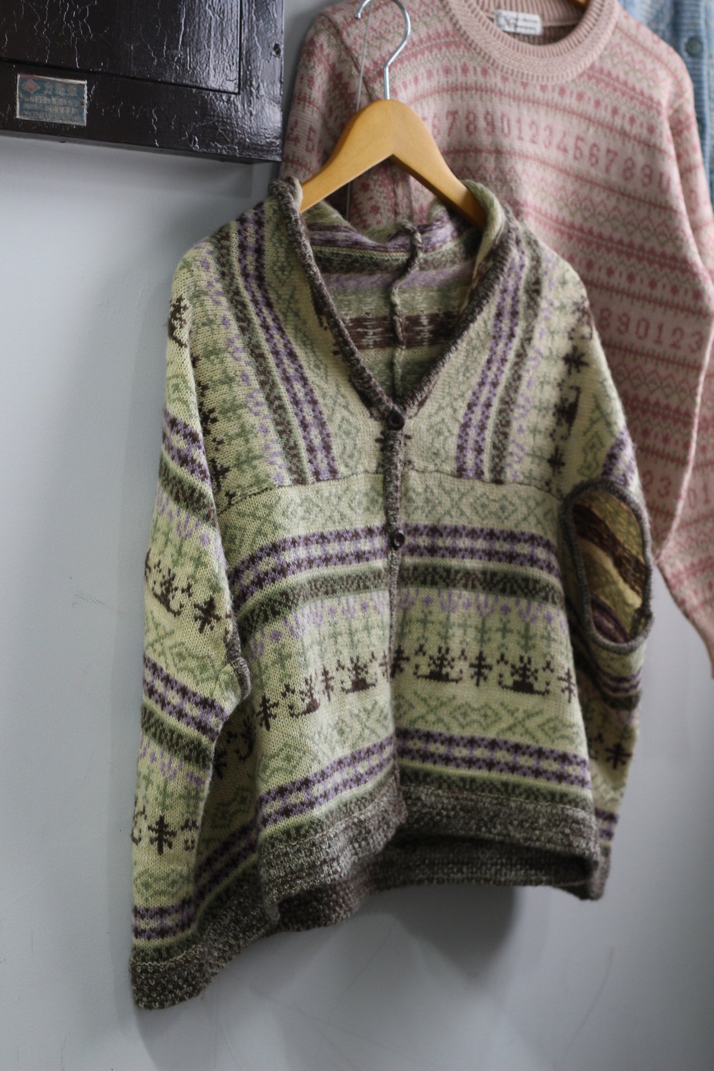 Vintage Fair Isle Style Knit x3点