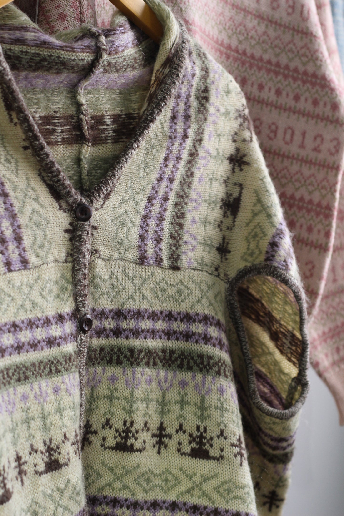 Vintage Fair Isle Style Knit x3点