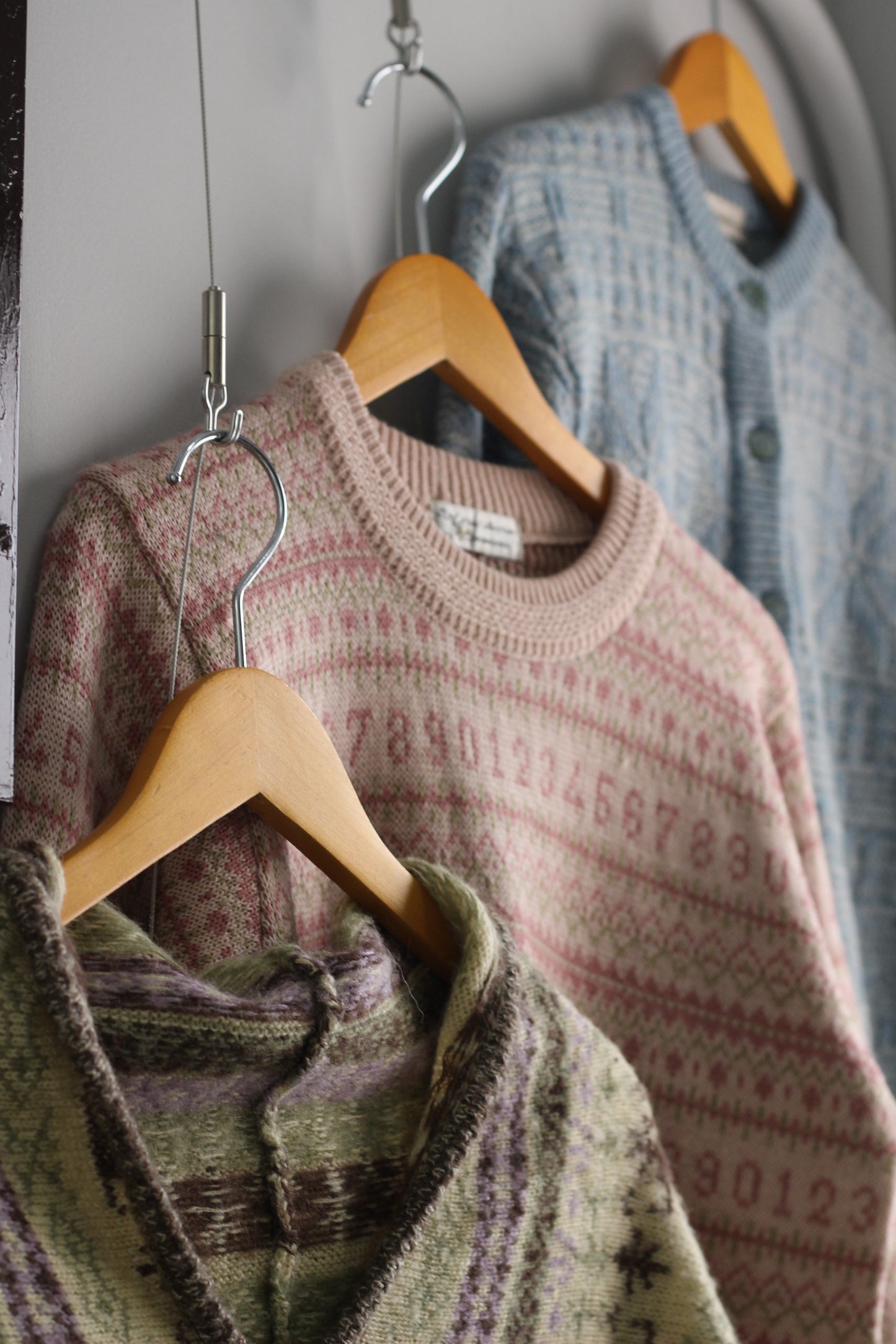 Vintage Fair Isle Style Knit x3点