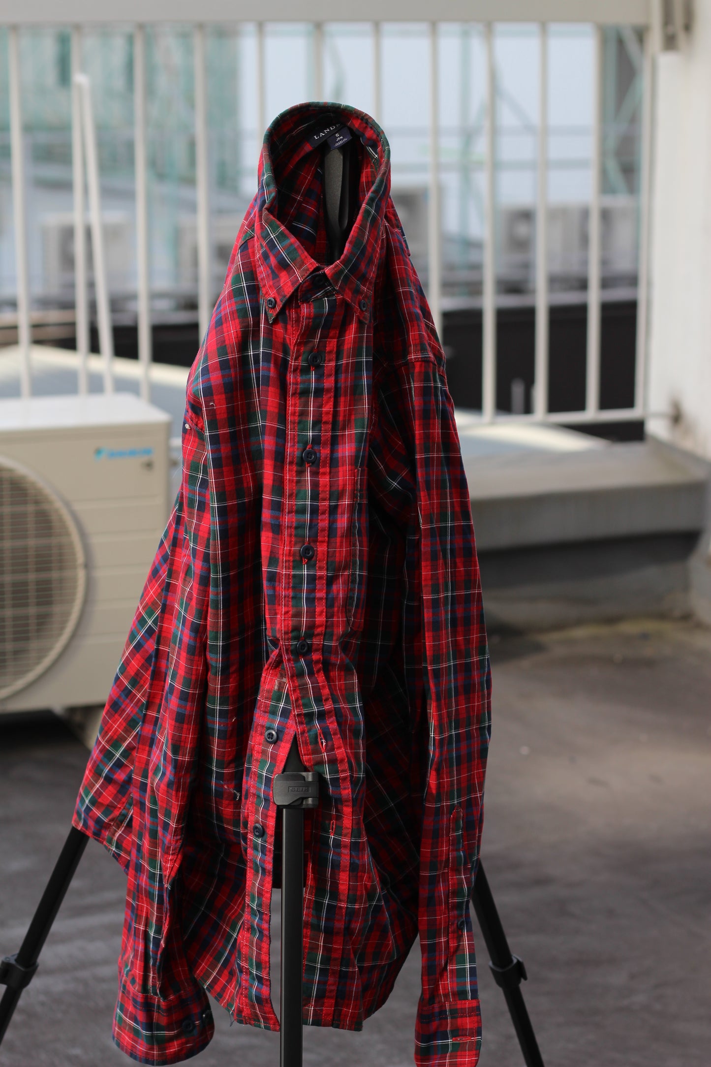 Men's Usa Brand Check Long Sleeve Shirt x4点