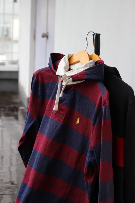 90's Polo Ralph Lauren Stripe Hoodie set x2点