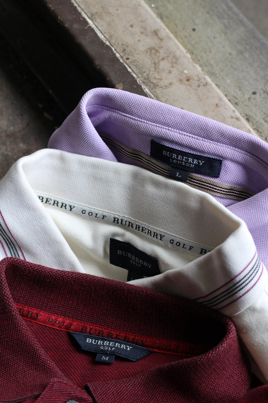 Burberry Long Sleeve Polo Shirt x3点