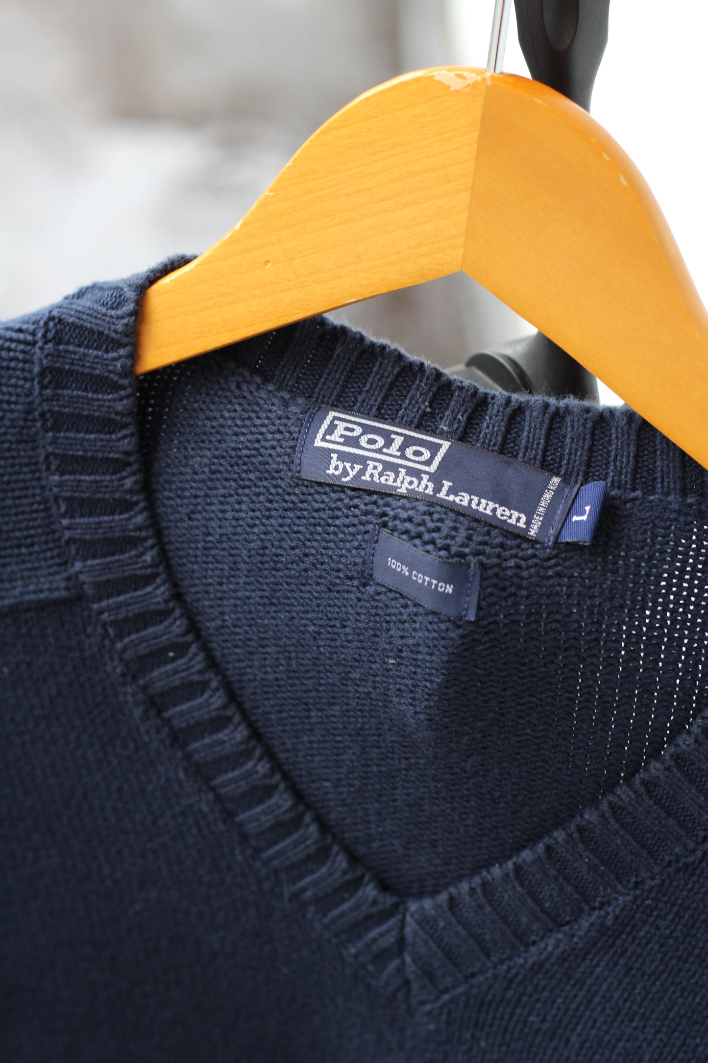 90's Polo Ralph Lauren Cotton 100% Oversized Knit Sweater set x2点