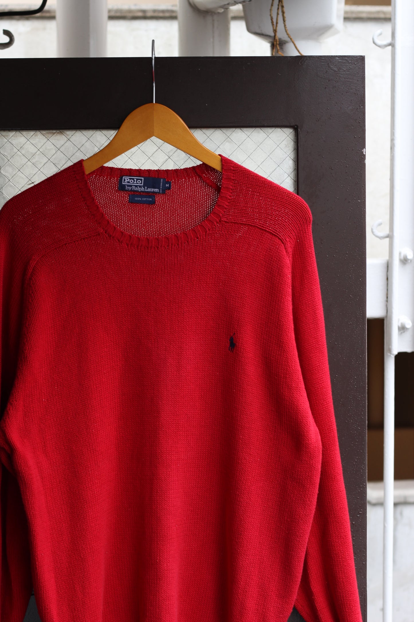 90's Polo Ralph Lauren Cotton 100% Oversized Knit Sweater set x2点