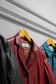 Vintage ladies Color Leather Jacket x6点