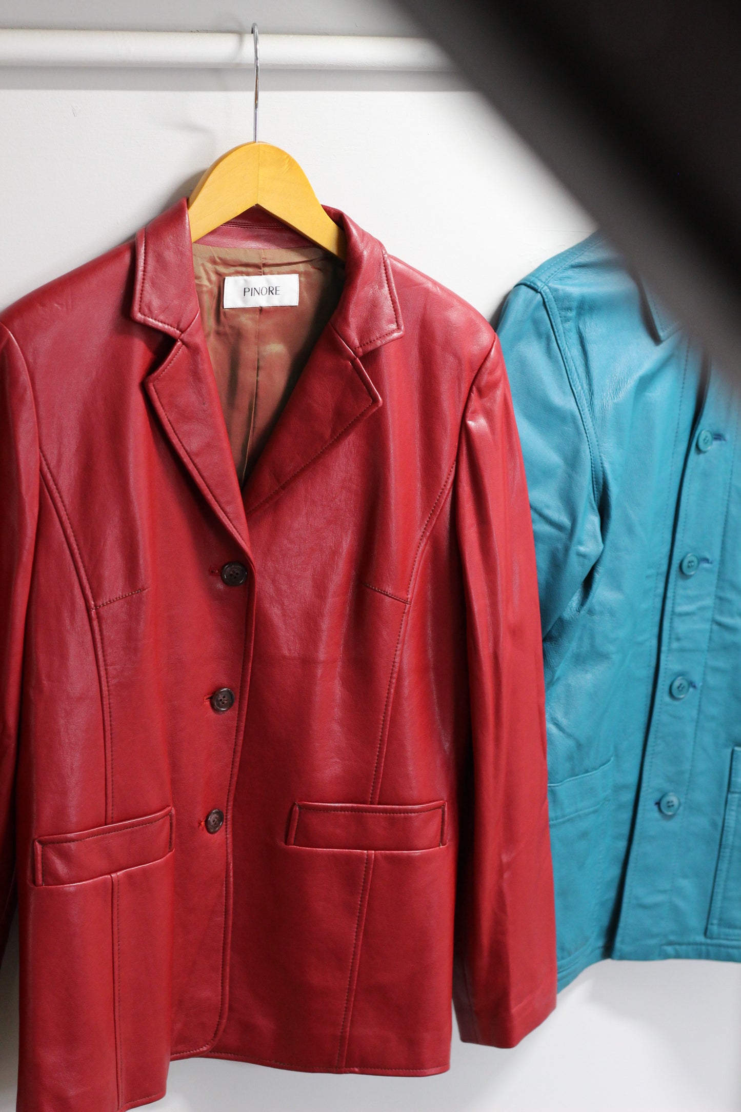 Vintage ladies Color Leather Jacket x6点