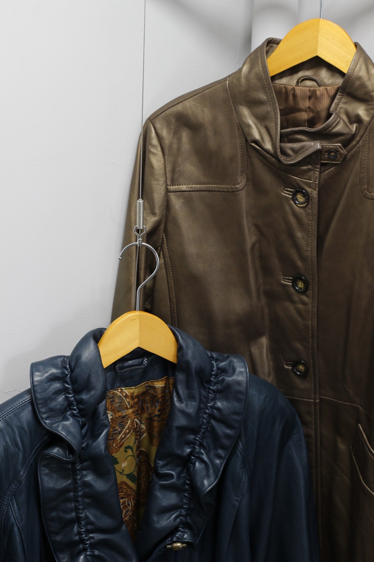 Vintage ladies design Leather Coat x4点