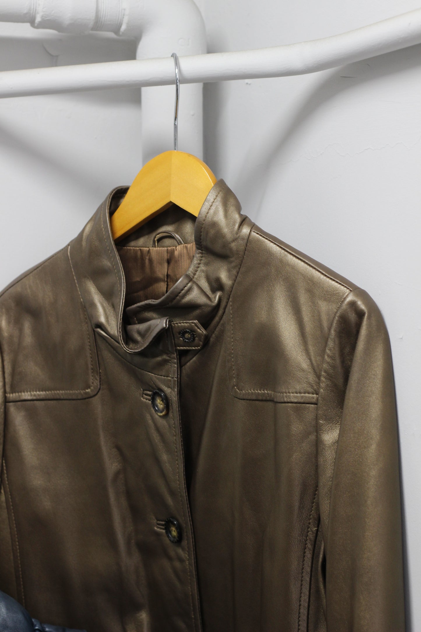 Vintage ladies design Leather Coat x4点