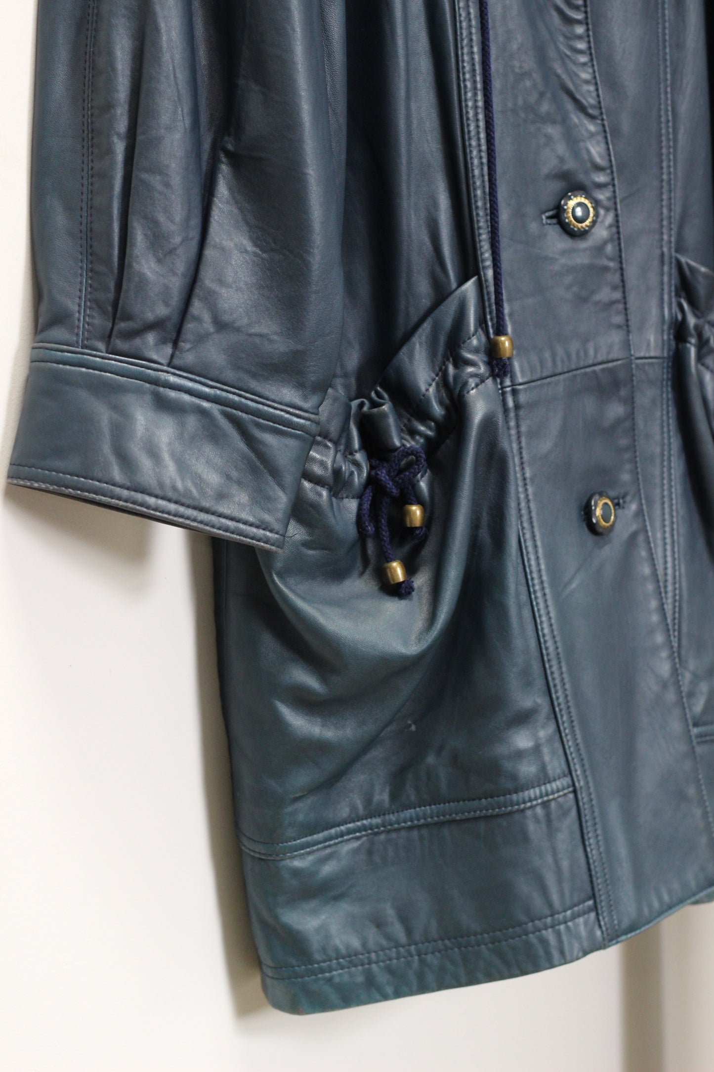 Vintage ladies design Leather Coat x4点