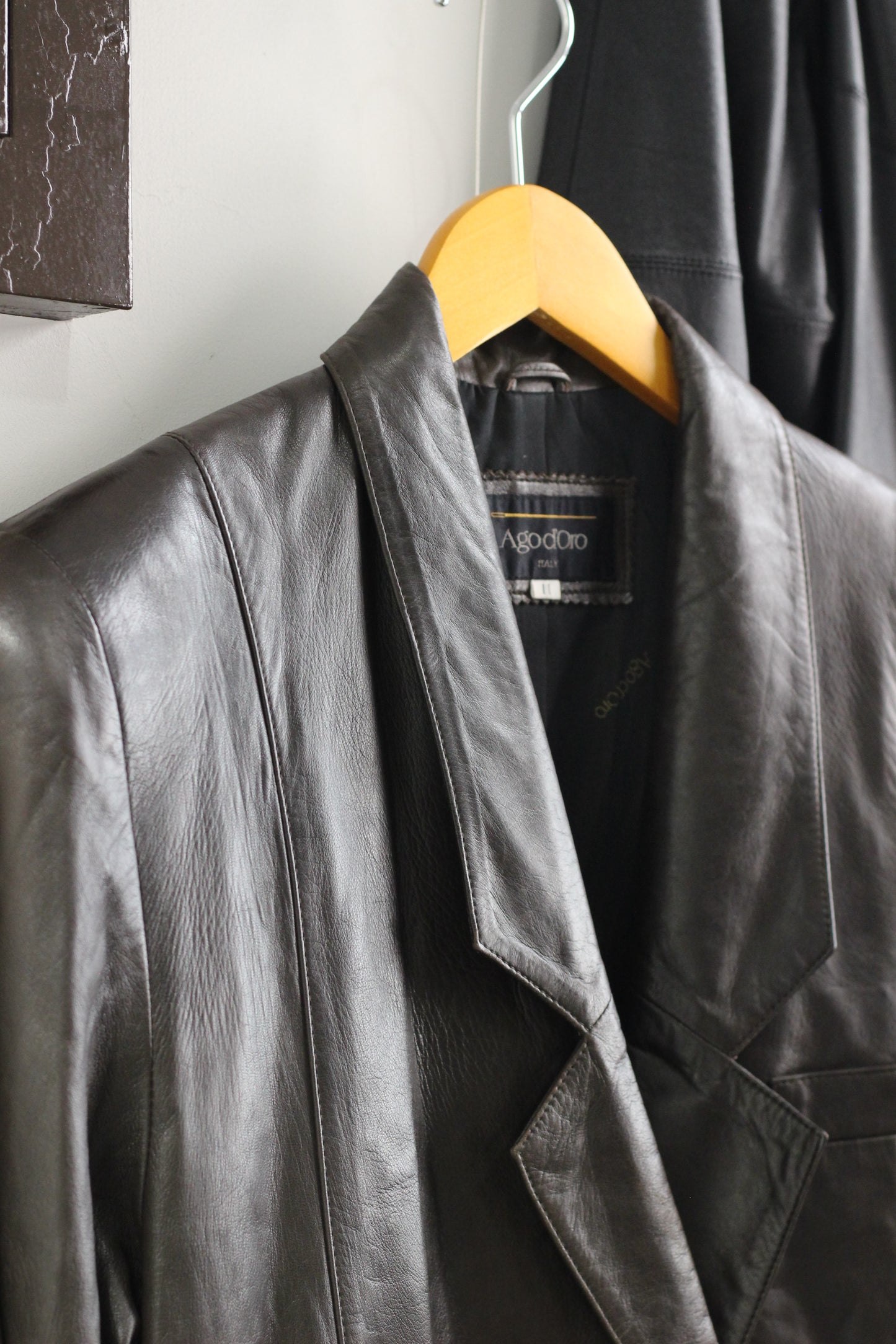 Vintage ladies design Leather Coat x4点