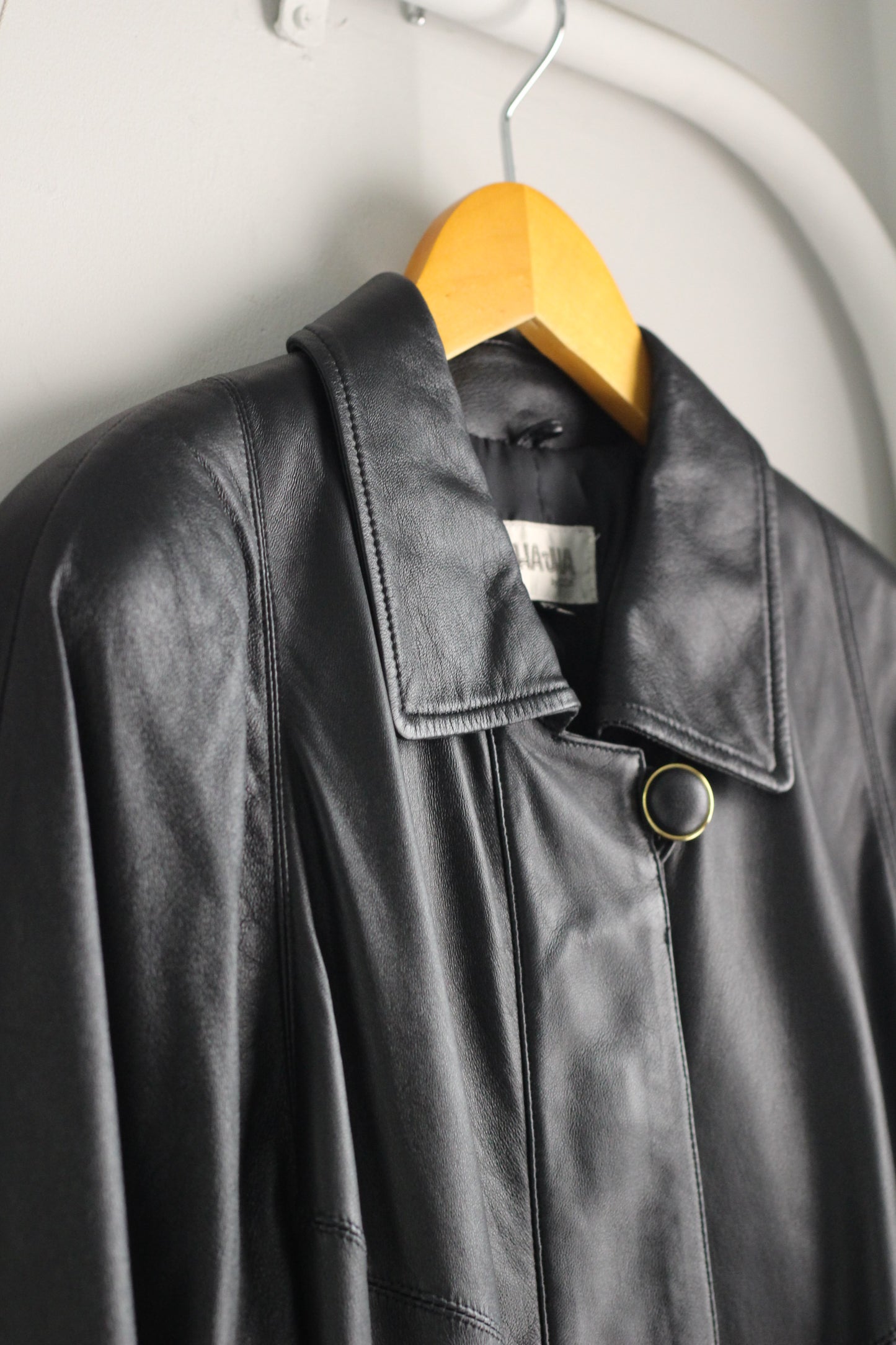 Vintage ladies design Leather Coat x4点