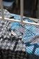 Vintage Blue Design Short Sleeve Blouse x10点