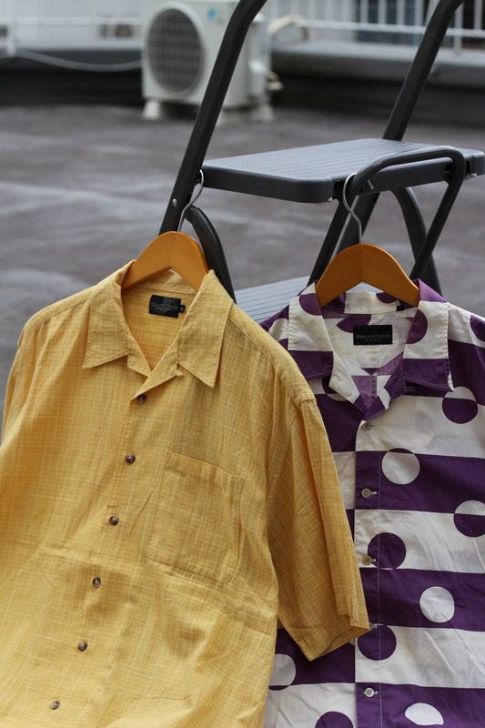 Mr.Junko Open Collar Short Sleeve Shirt x2点