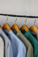 Men's basic Stand Collar Long Sleeve Shirt x9点