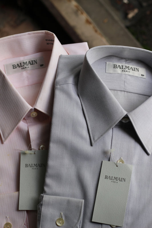 BALMAN Deadstock Long Sleeve Shirt set x2点