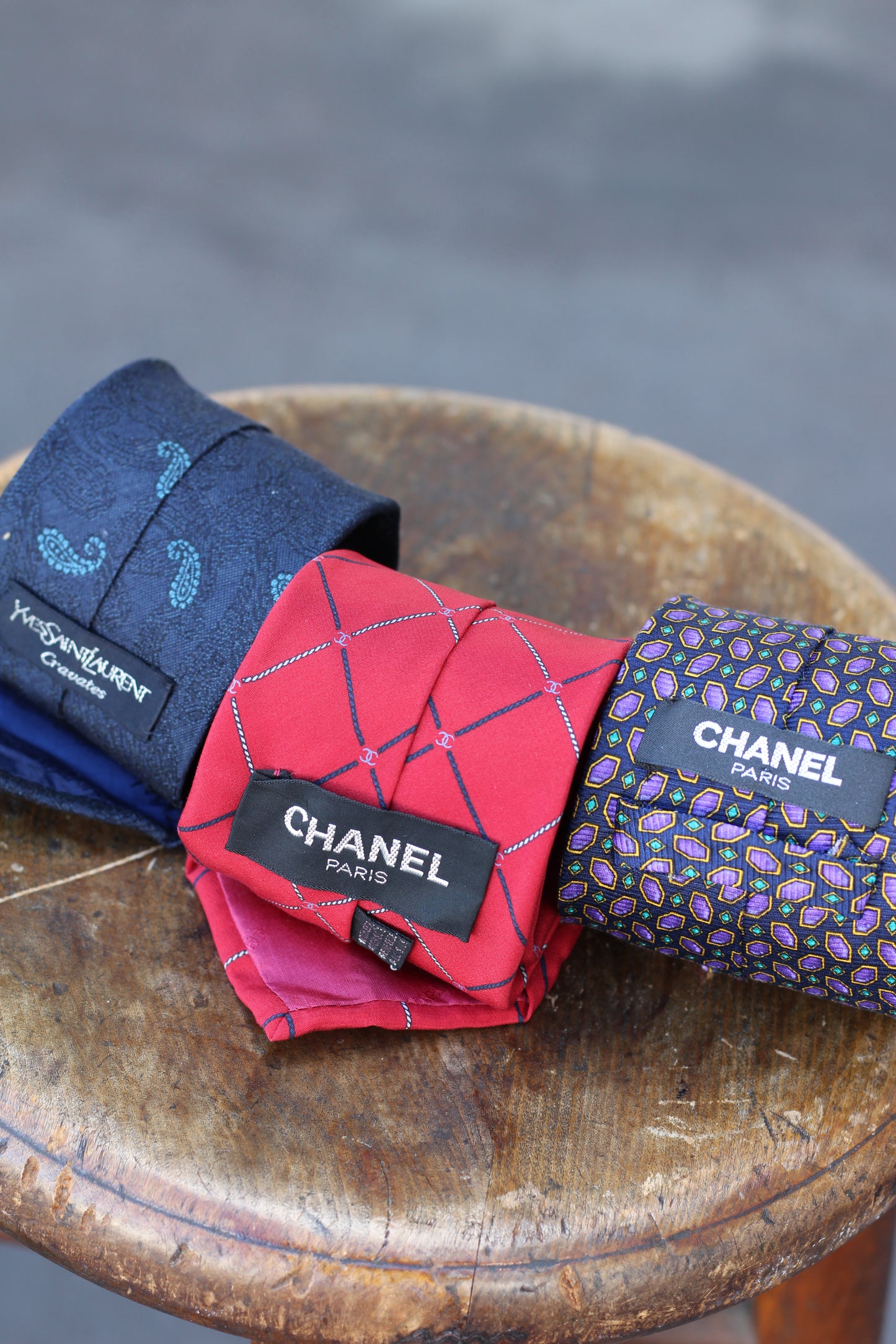 Chanel & Yves Saint Laurent Tie x4点