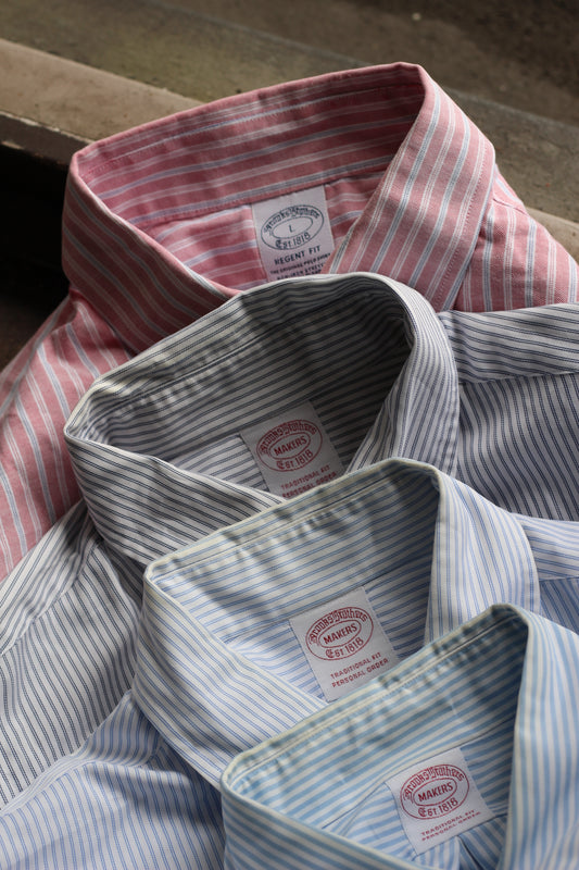 Brooks Brothers Stripe Long Sleeve Shirt x4点