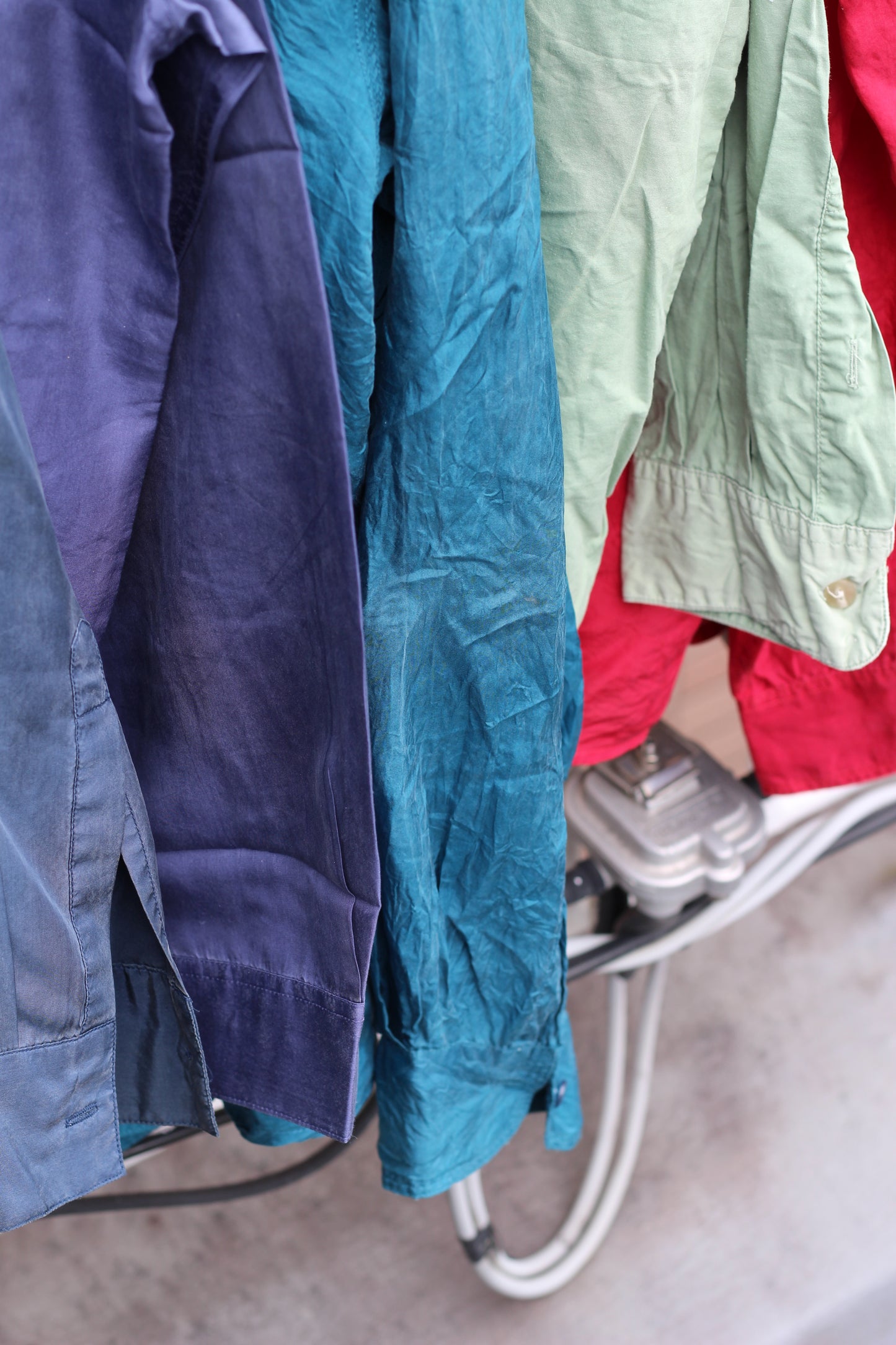Men's Vintage Silk 100% Long Sleeve Shirt BULK x19点