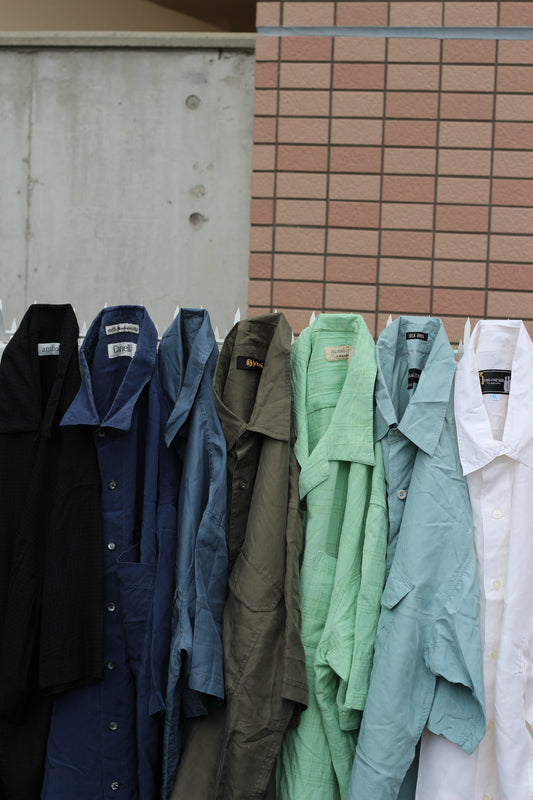 Men's Vintage Silk 100% Short Sleeve Shirt x11点