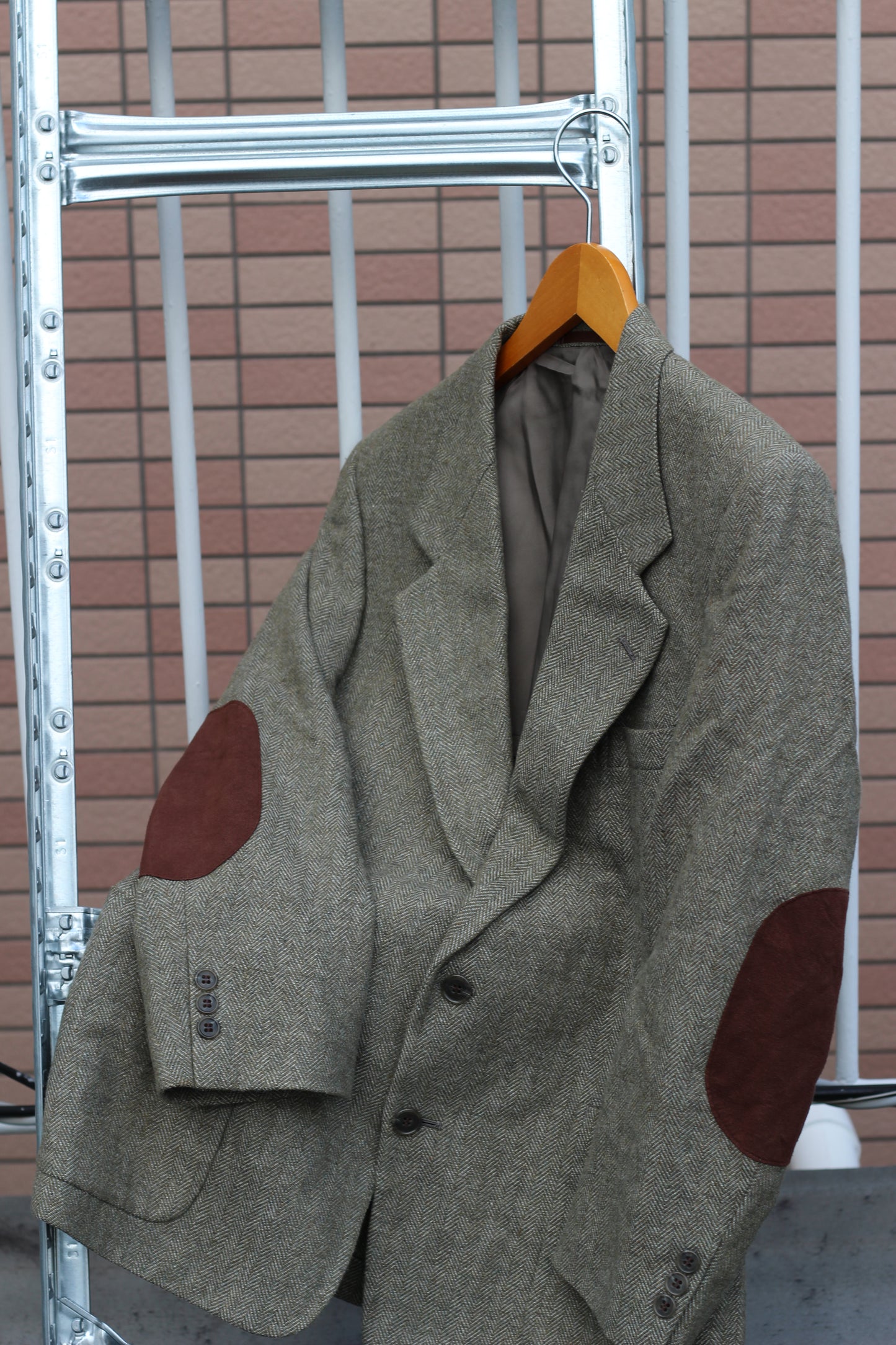 Men's Tweed Wool Tailored Jacket x3点