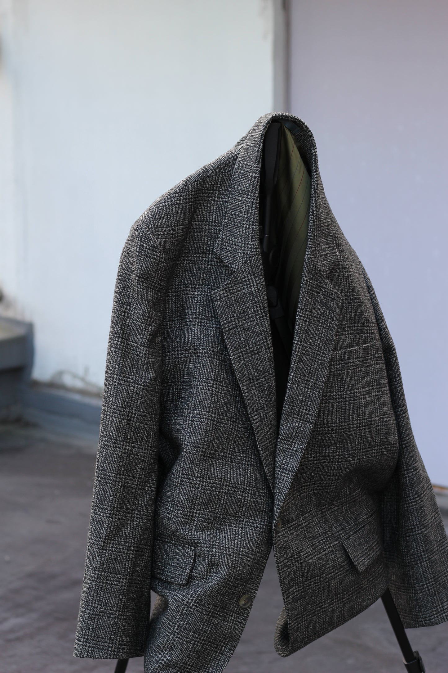 Men's Tweed Wool Tailored Jacket x3点