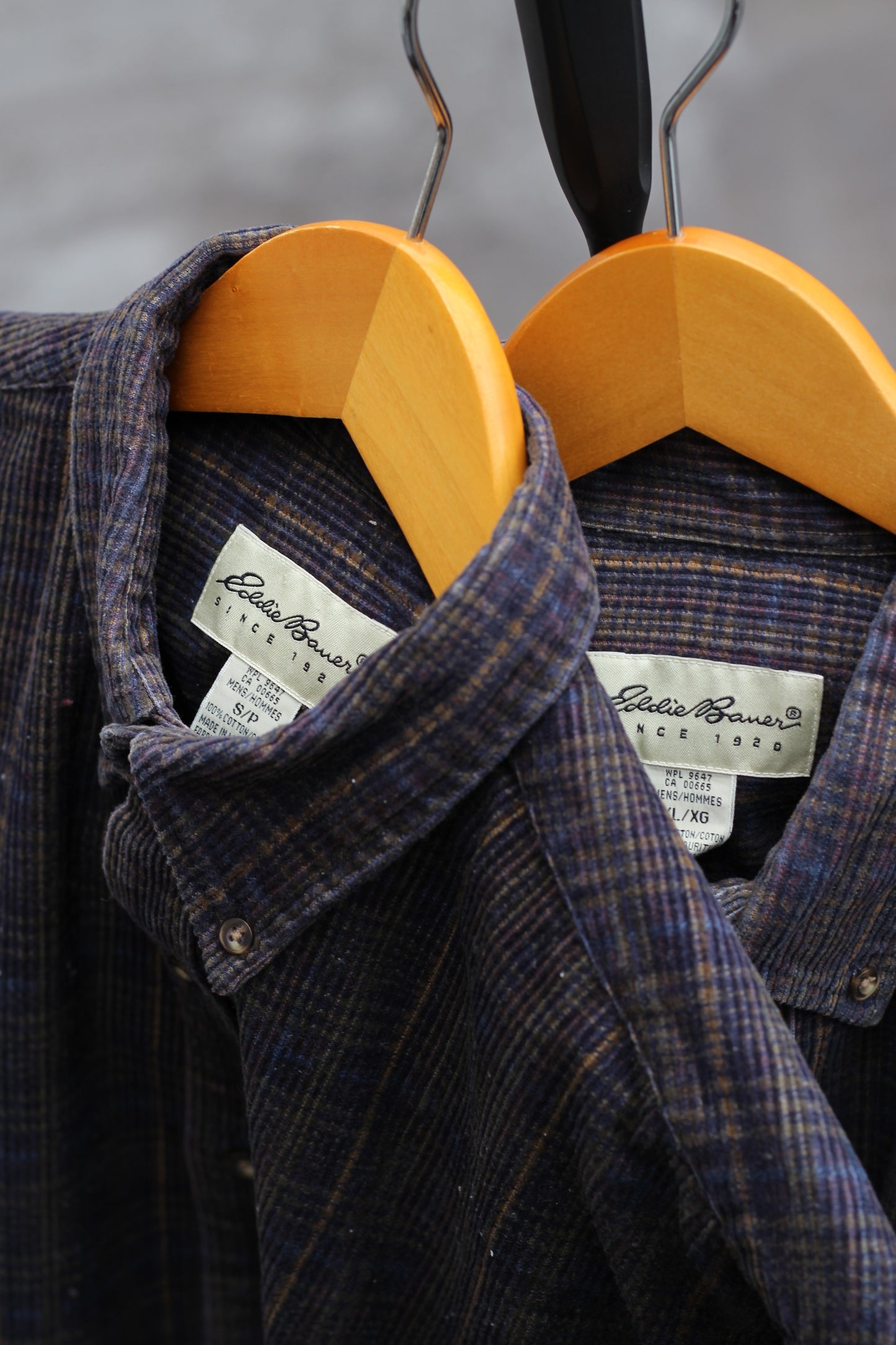 90-00's Old Eddie Bauer Check Corduroy Shirt set x2点