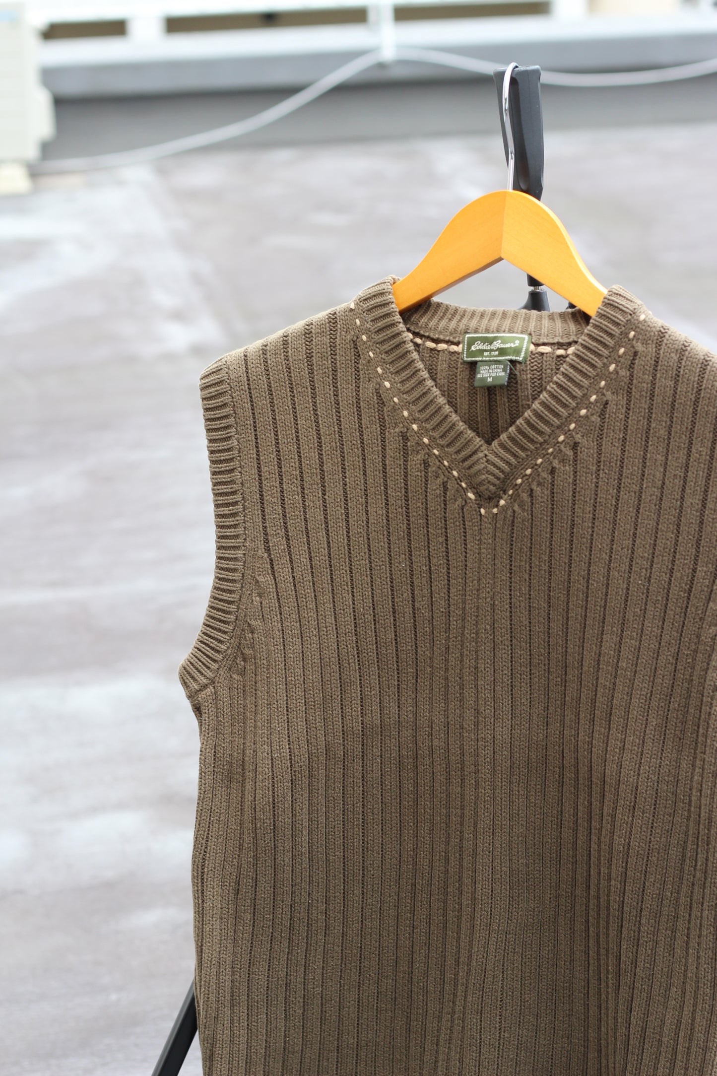 90-00's Old Eddie Bauer  Cotton 100% Knit Vest set x2点