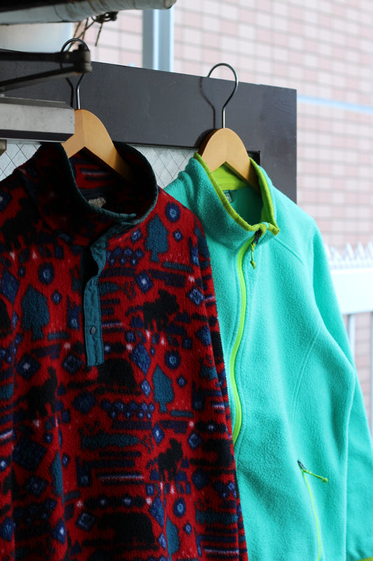 80-90's Made In USA L.L.Bean Fleece Jacket set x2点