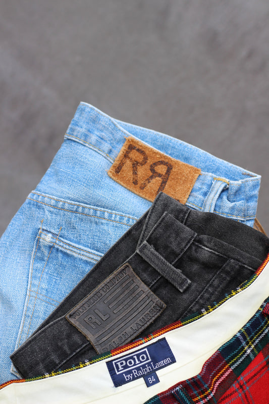 Made in USA RRL Denim & Ralph Lauren Bottoms x3点