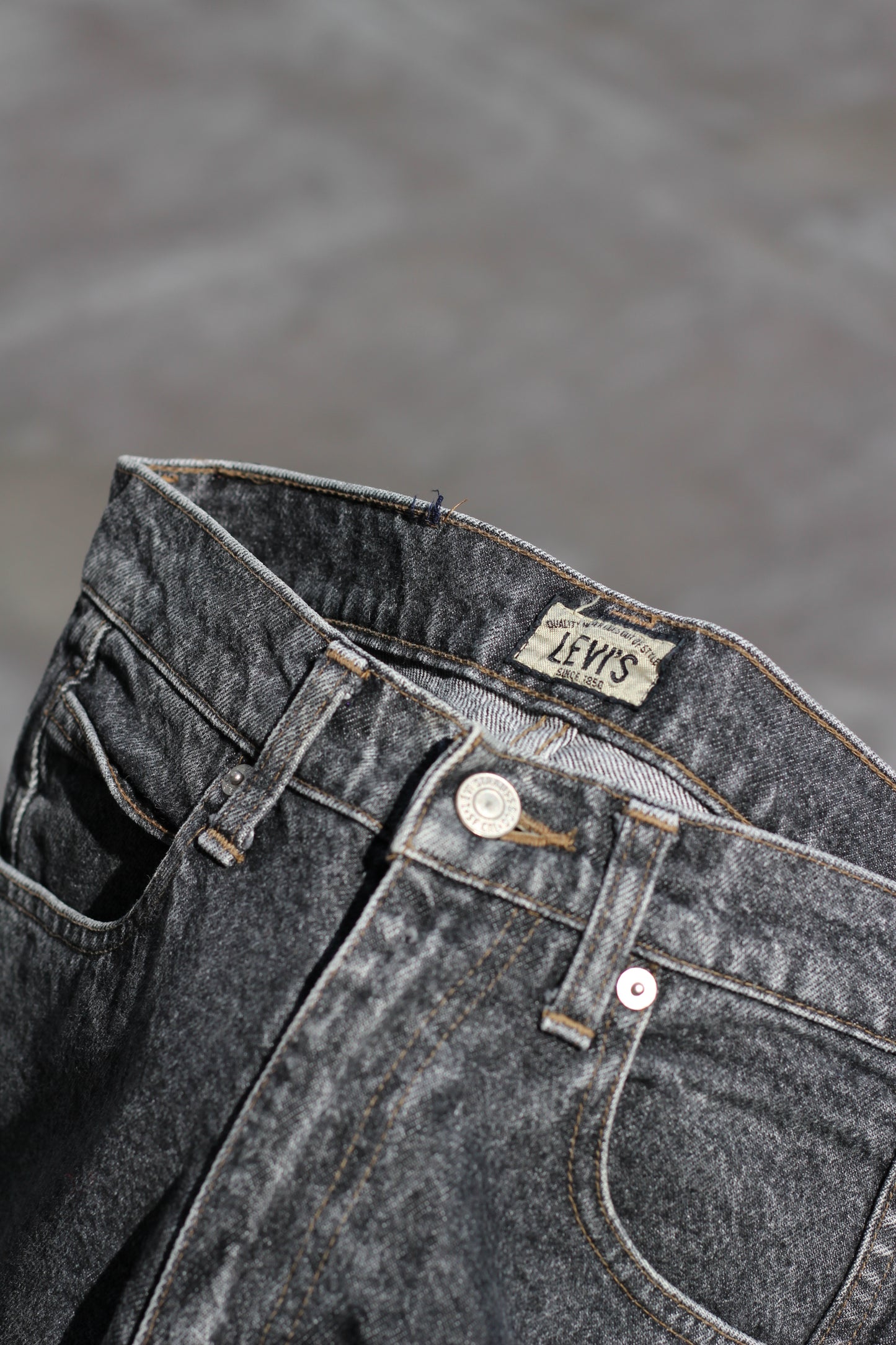 80's Levi's & 90's Lee Vintage Fade Black Denim Pants set x2点