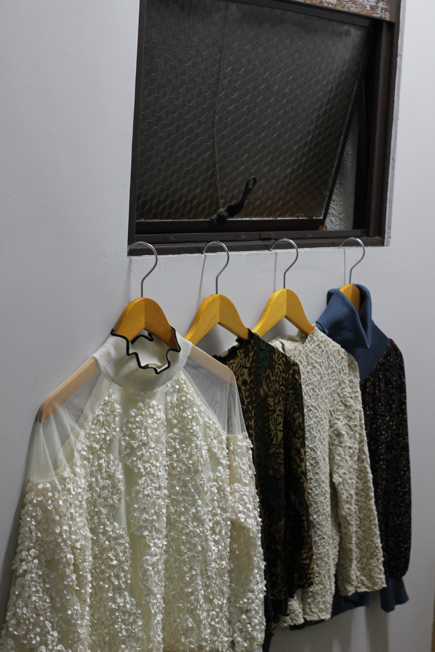 Japan vintage ladies design L/S shirt x4点