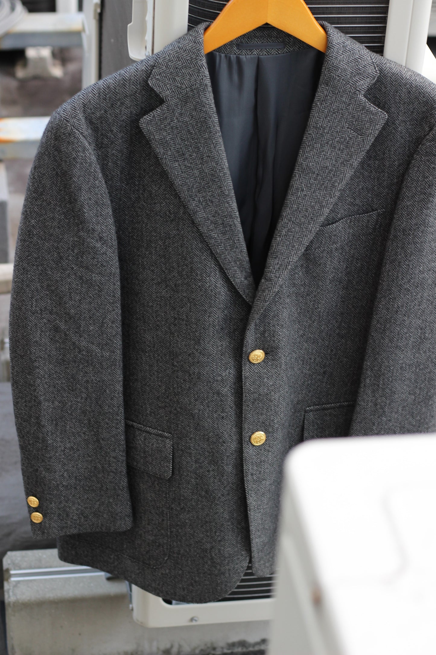 Men's J.Press & Ermenegildo Zegna Cashmere Gold Button Tailored Jacket x2点