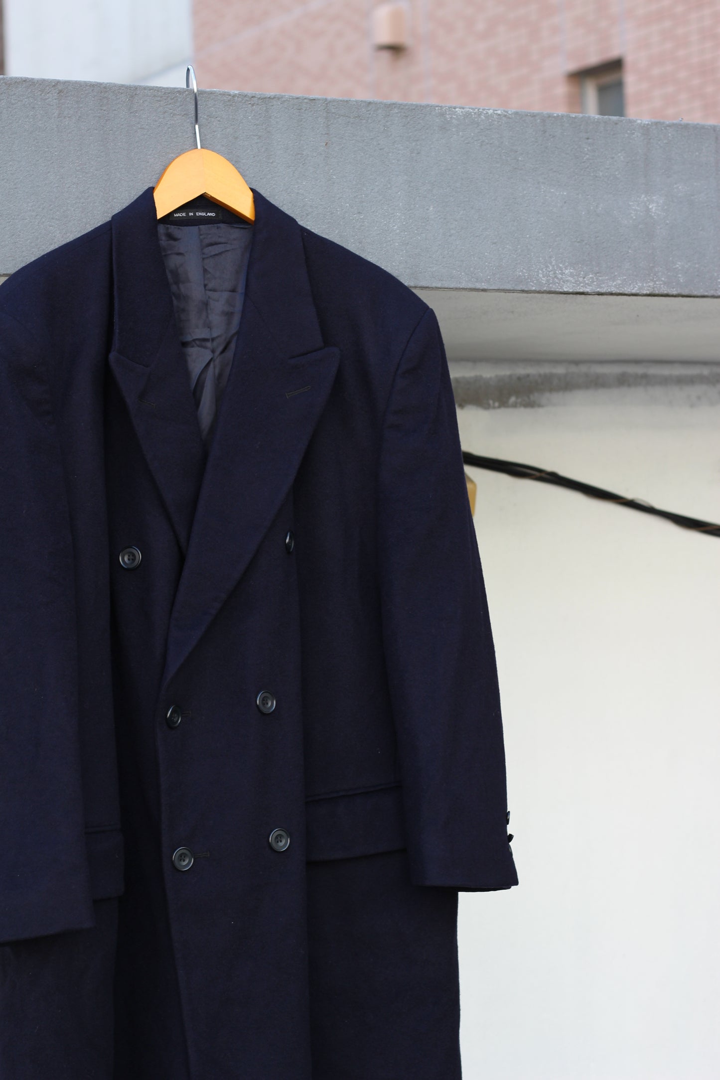 Made In England & Italy Men's Vintage Cashmere Long Coat set x2点