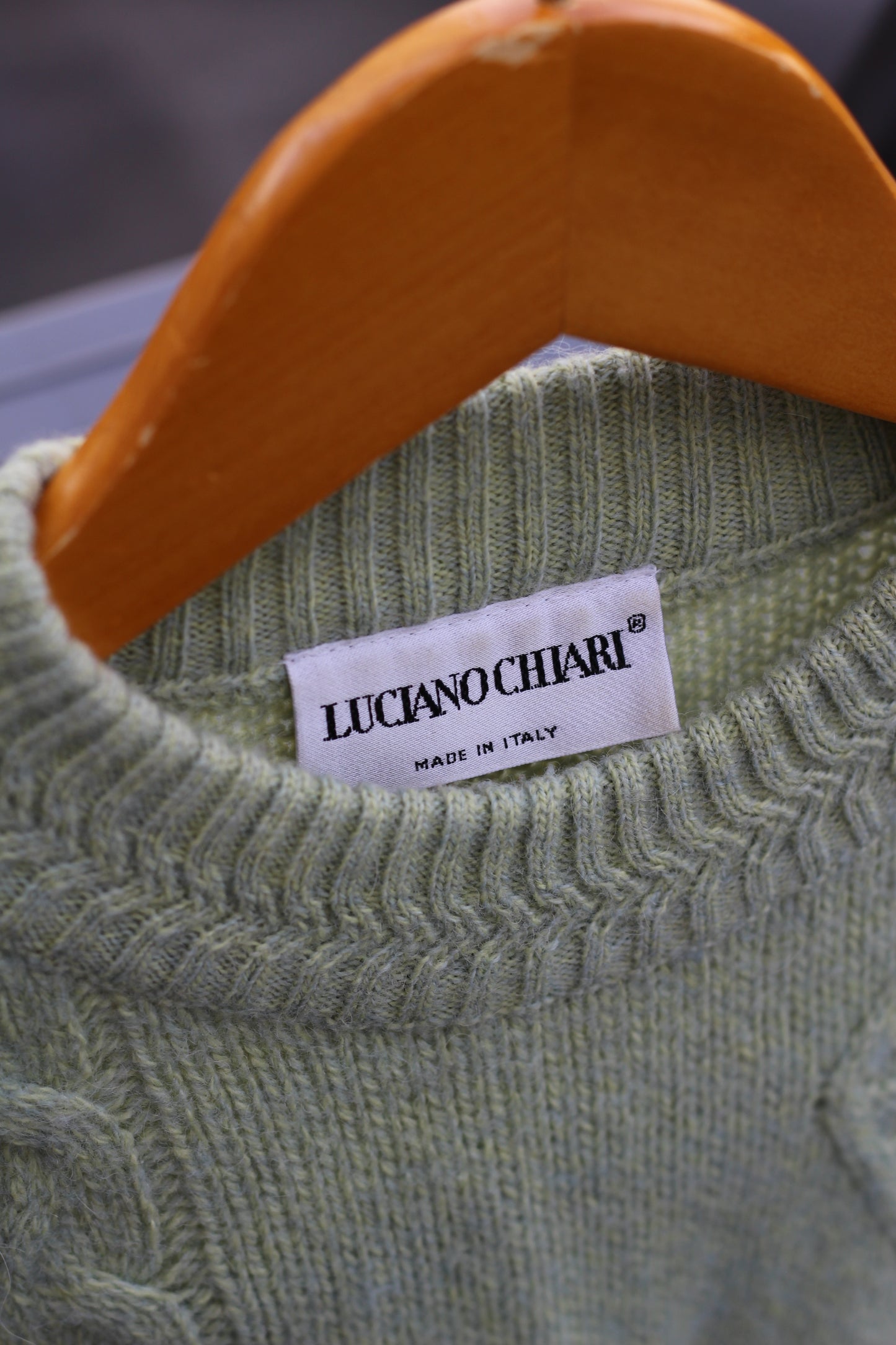 Made In Italy Vintage Square Pattern Knit Sweater set x3点