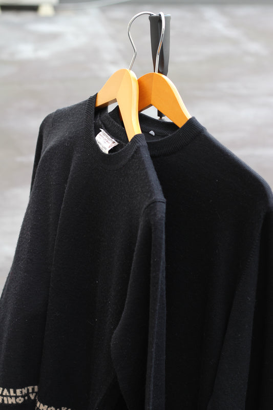 Made In Italy Vintage Lightweight Black Knit Sweater set x2点